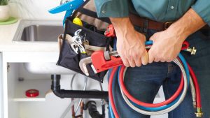 Picture of a professional plumber