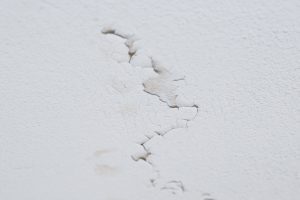 water damage in ceiling