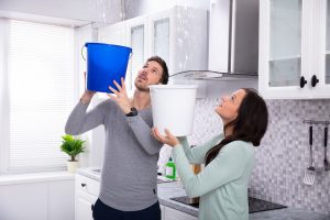 water leaking in house